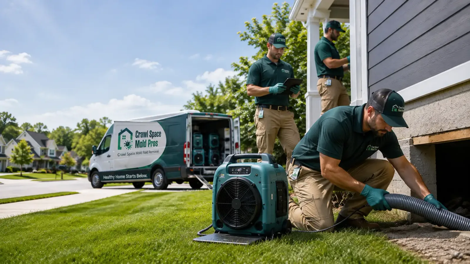 Crawl Space Mold Removal in Milton, IA